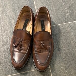 Johnston & Murphy Dark Brown Tassel Loafers